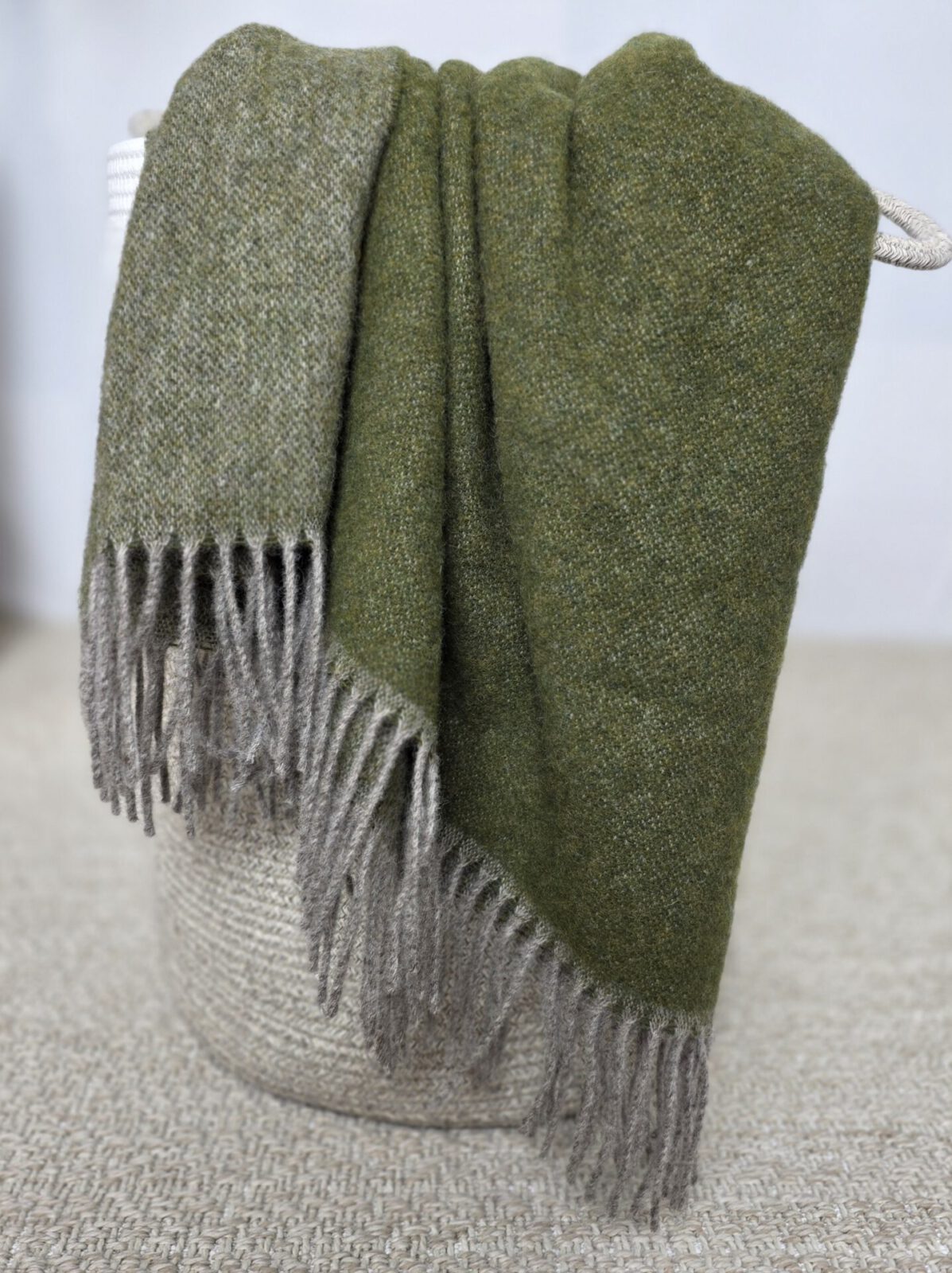 Wolldecken und Wollplaids
