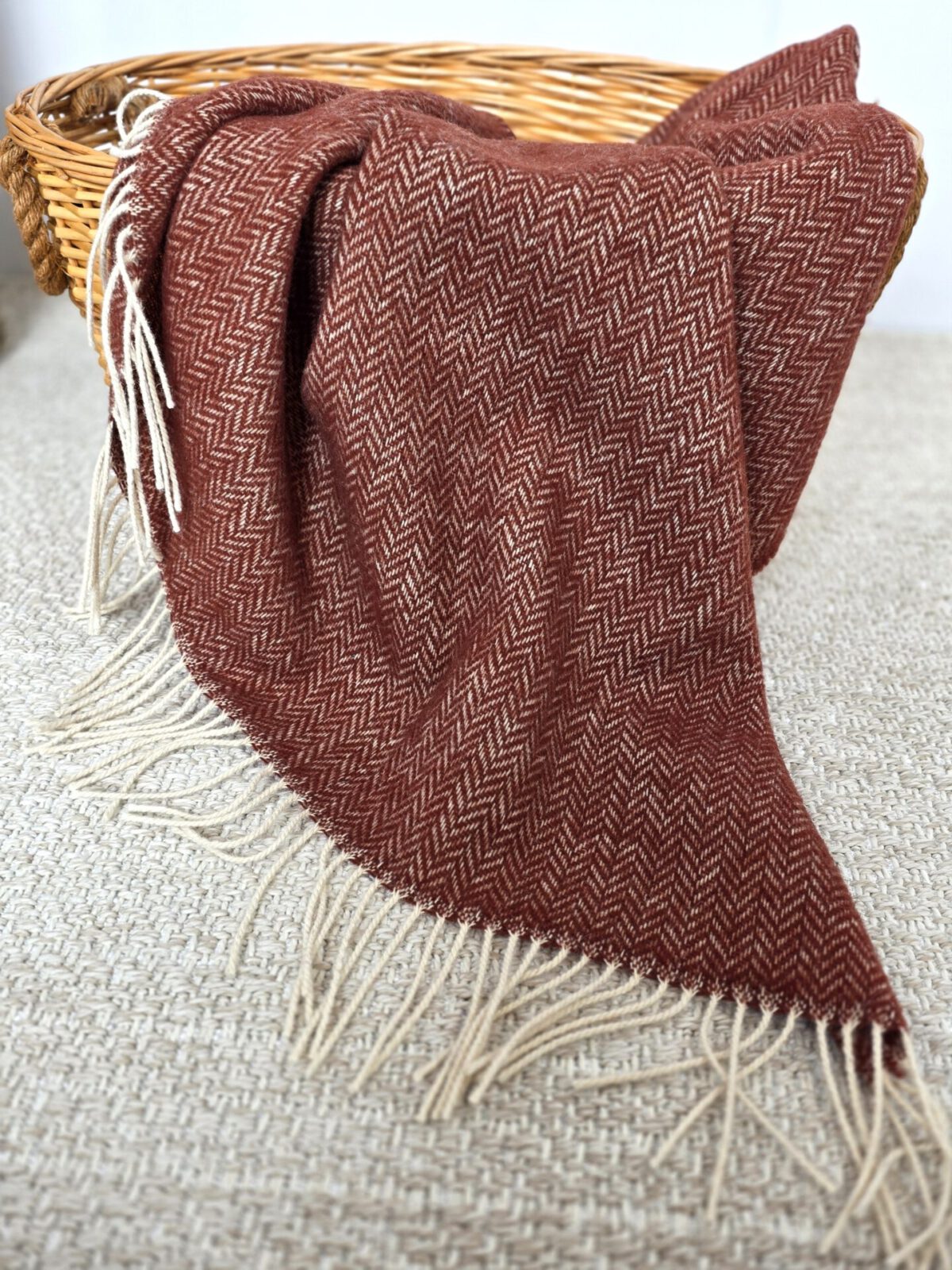 Wolldecken und Wollplaids