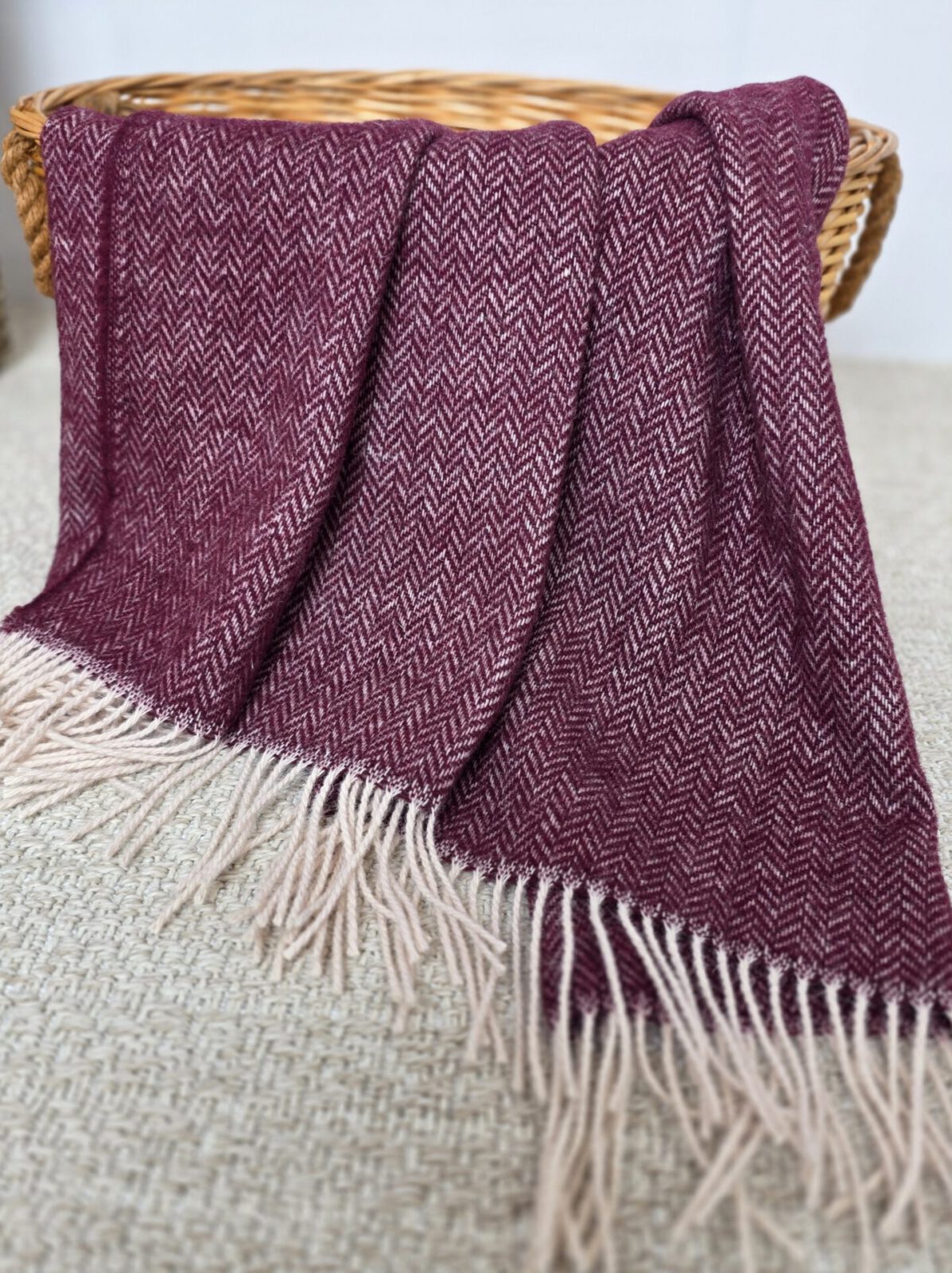 Wolldecken und Wollplaids
