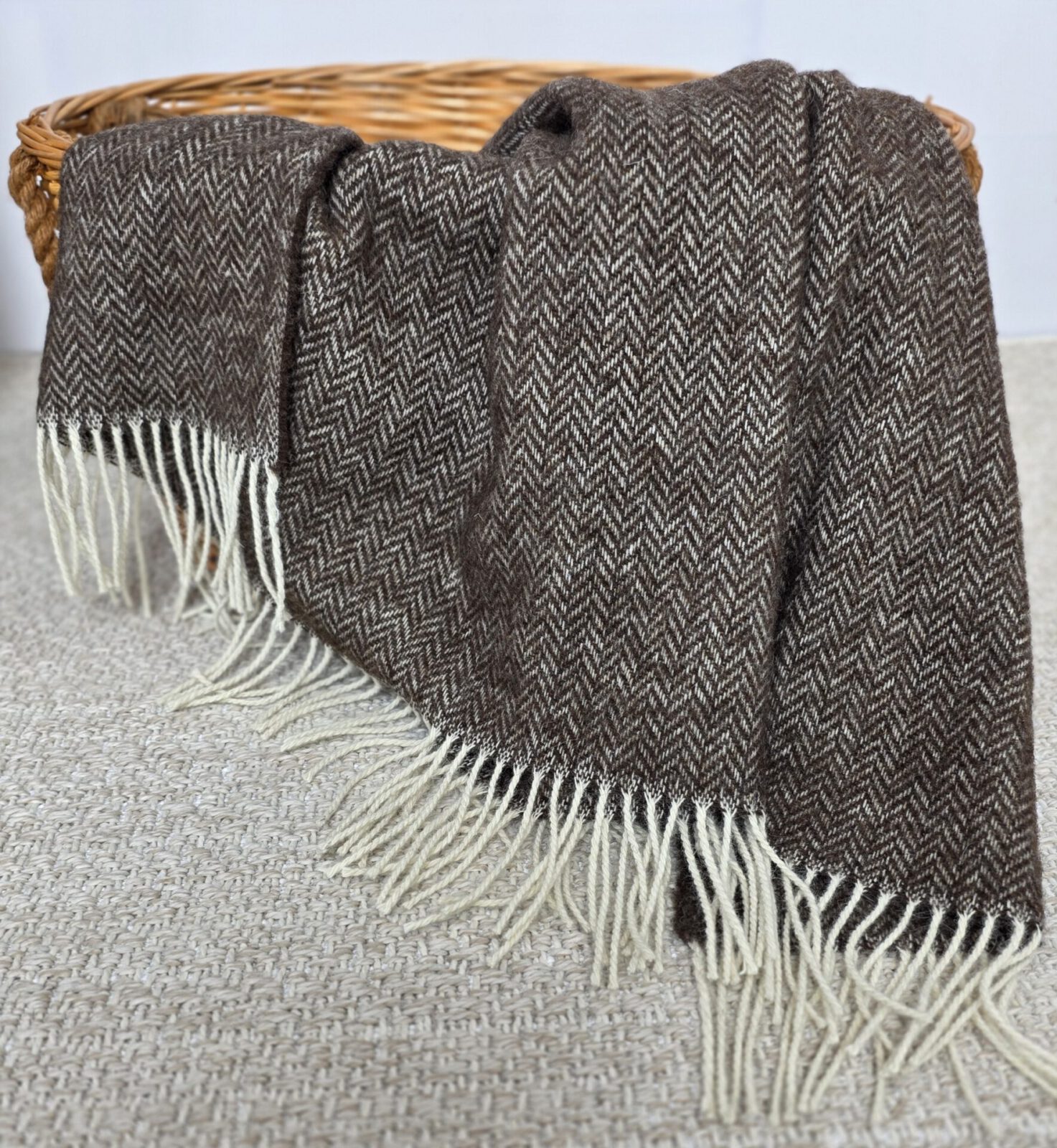 Wolldecken und Wollplaids