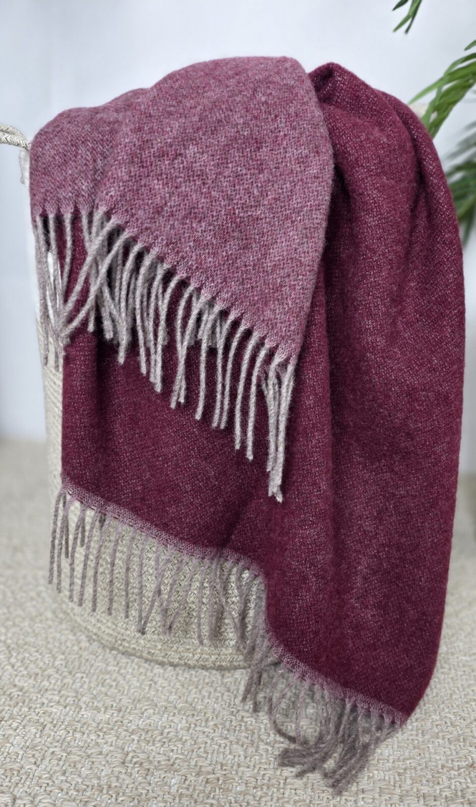 Wolldecken und Wollplaids