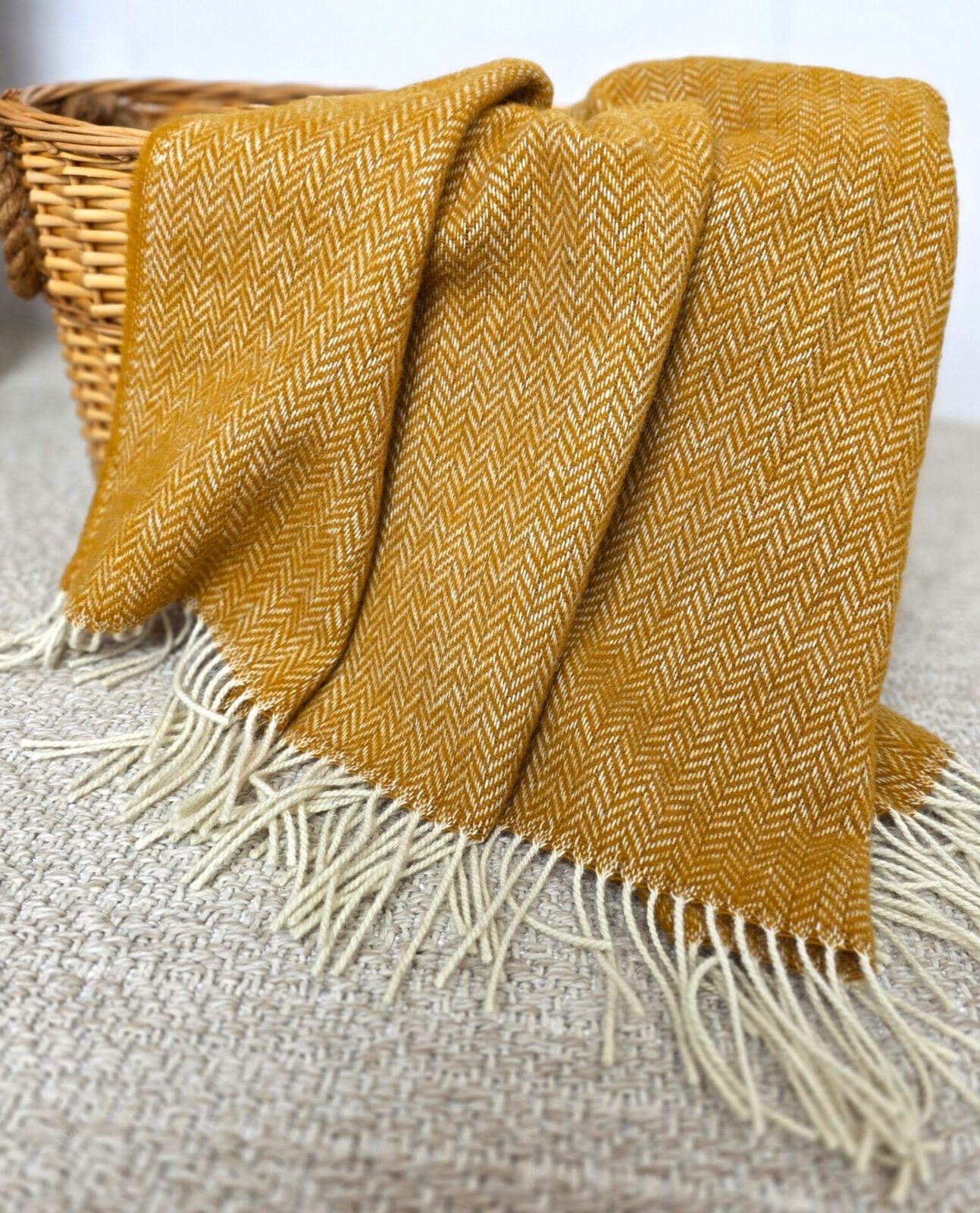 Wolldecken und Wollplaids
